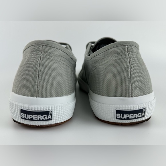 SUPERGA Unisex Lace Up Low Top Sneakers, Gray Canvas, US Size Men 8.5 Women 10 - Picture 6 of 13